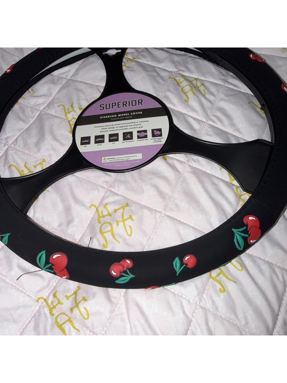 🍒 cherry steering wheel cover 🍒
